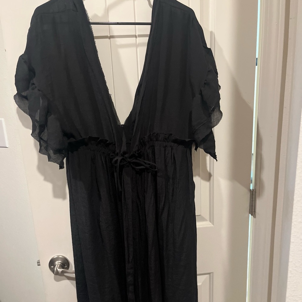 Black maxi bathing suit cover-uo.. New